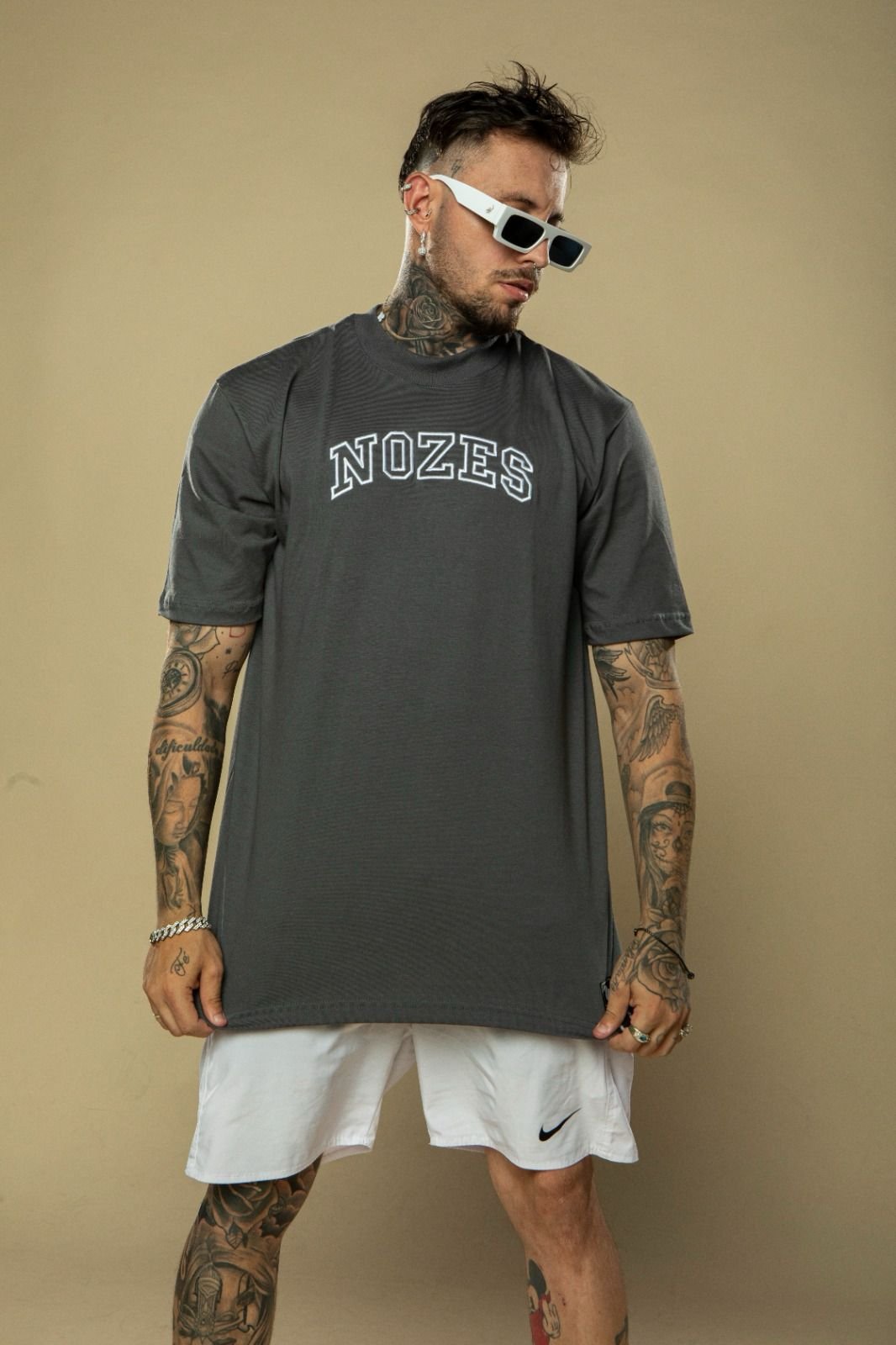 Camisa Oversized - Cinza