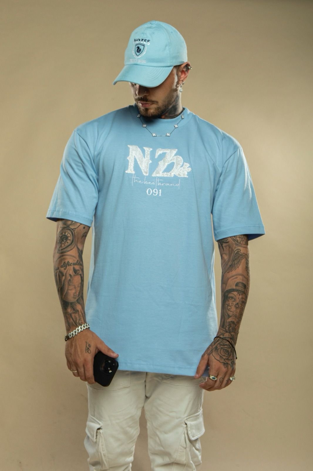 Camisa Oversized - Azul
